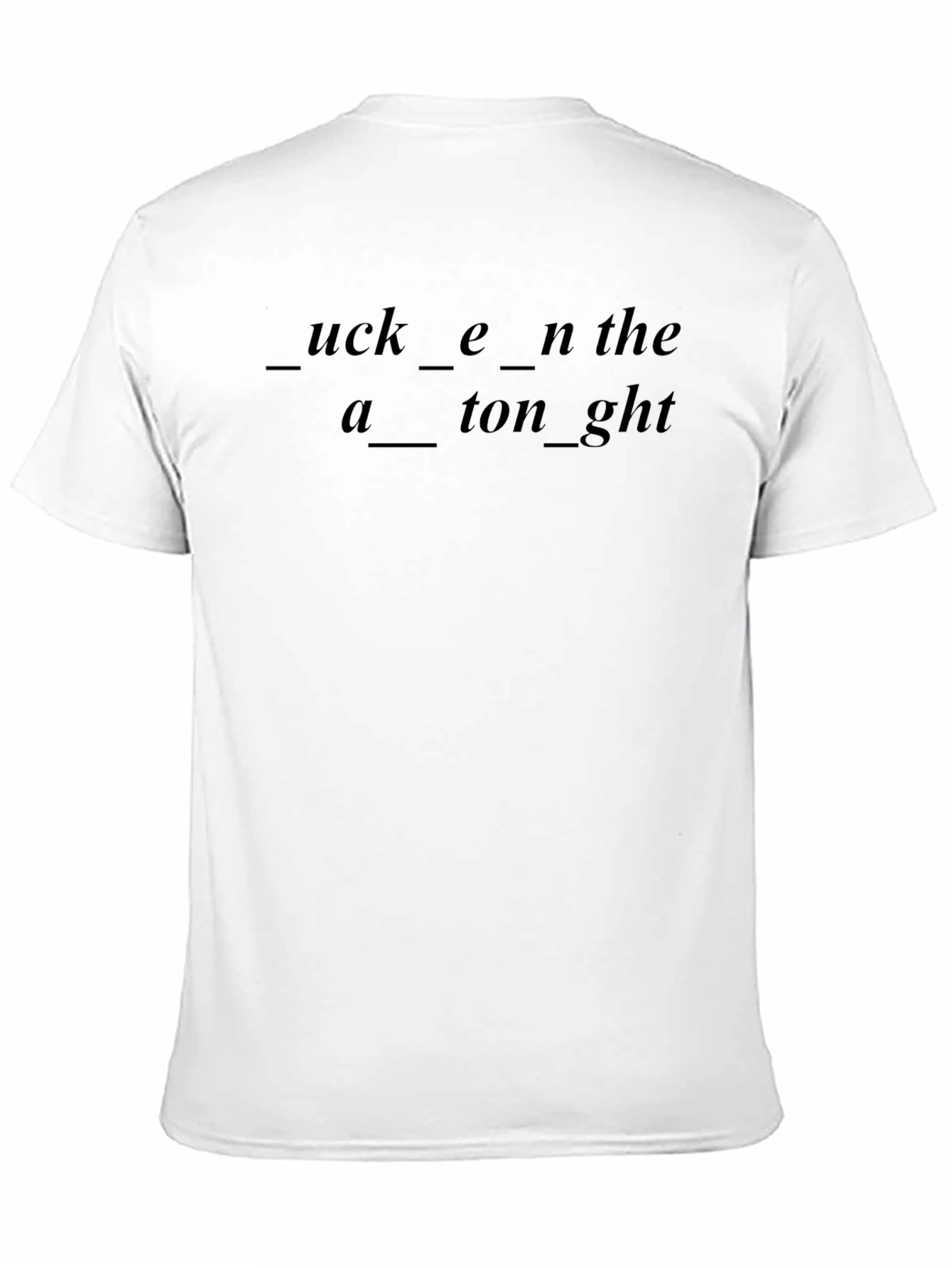 Mens Black Graphic T-Shirt - Fill in the Blank