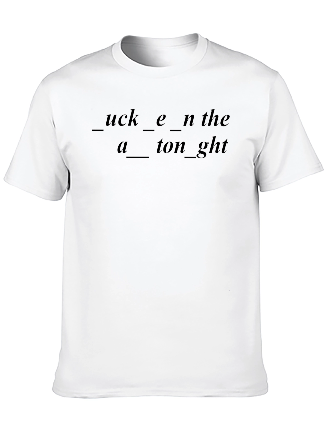 Mens Black Graphic T-Shirt - Fill in the Blank