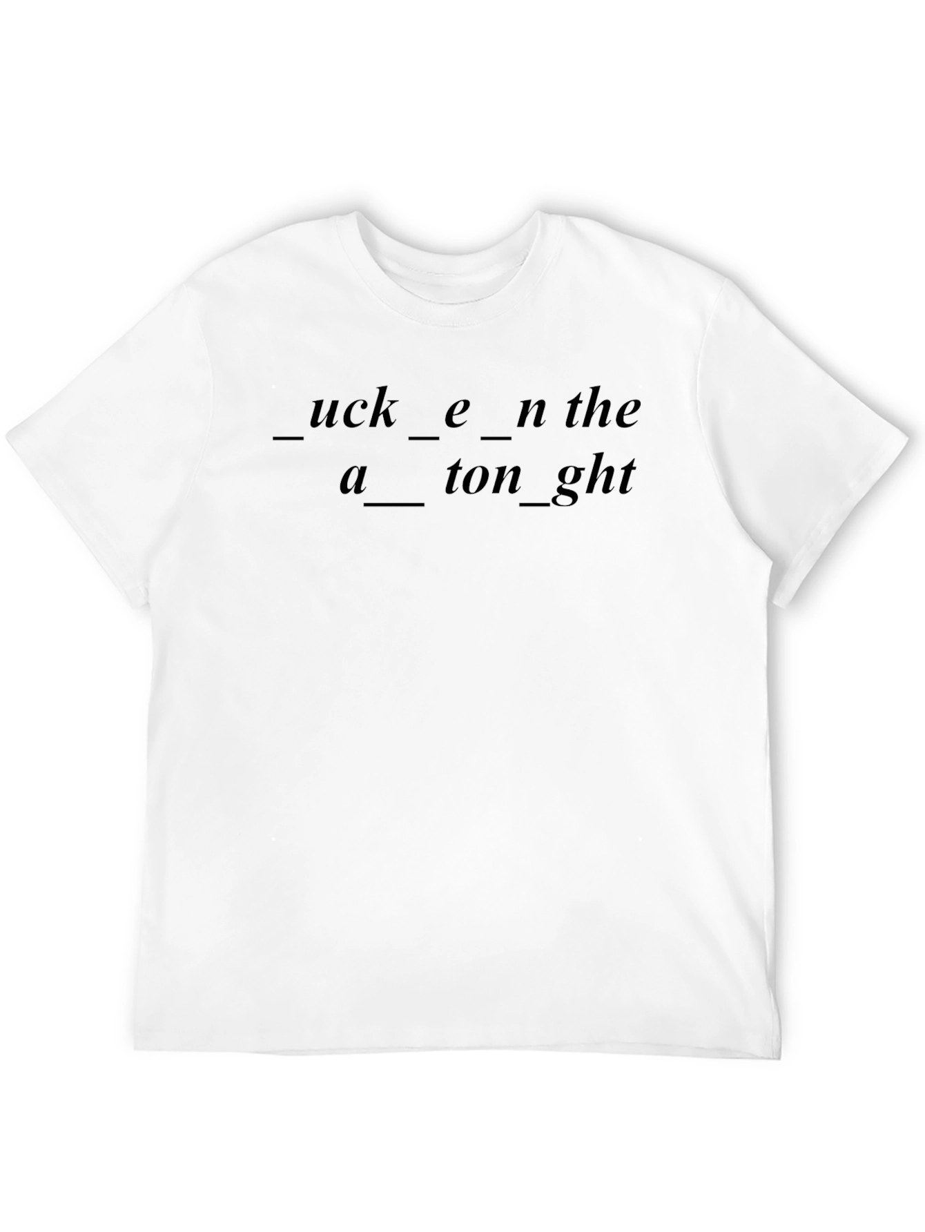 Mens Black Graphic T-Shirt - Fill in the Blank