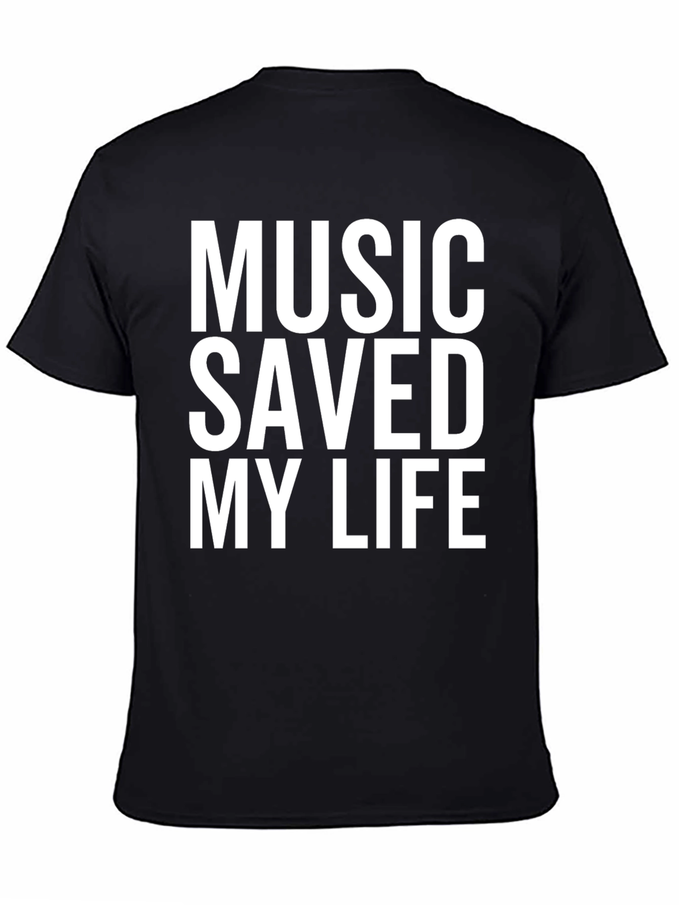 Music Saved My Life Graphic Tee - Casual Style