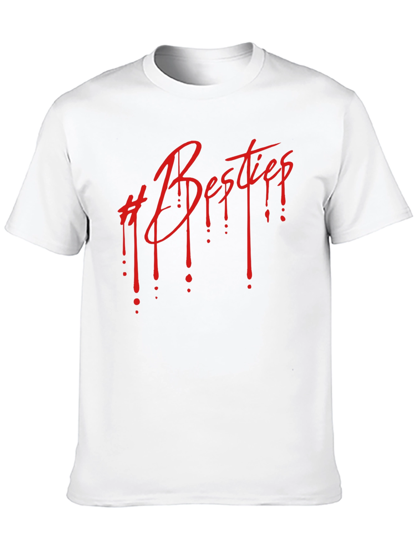 Besties Drip Graphic Tee - Black Unisex T-Shirt