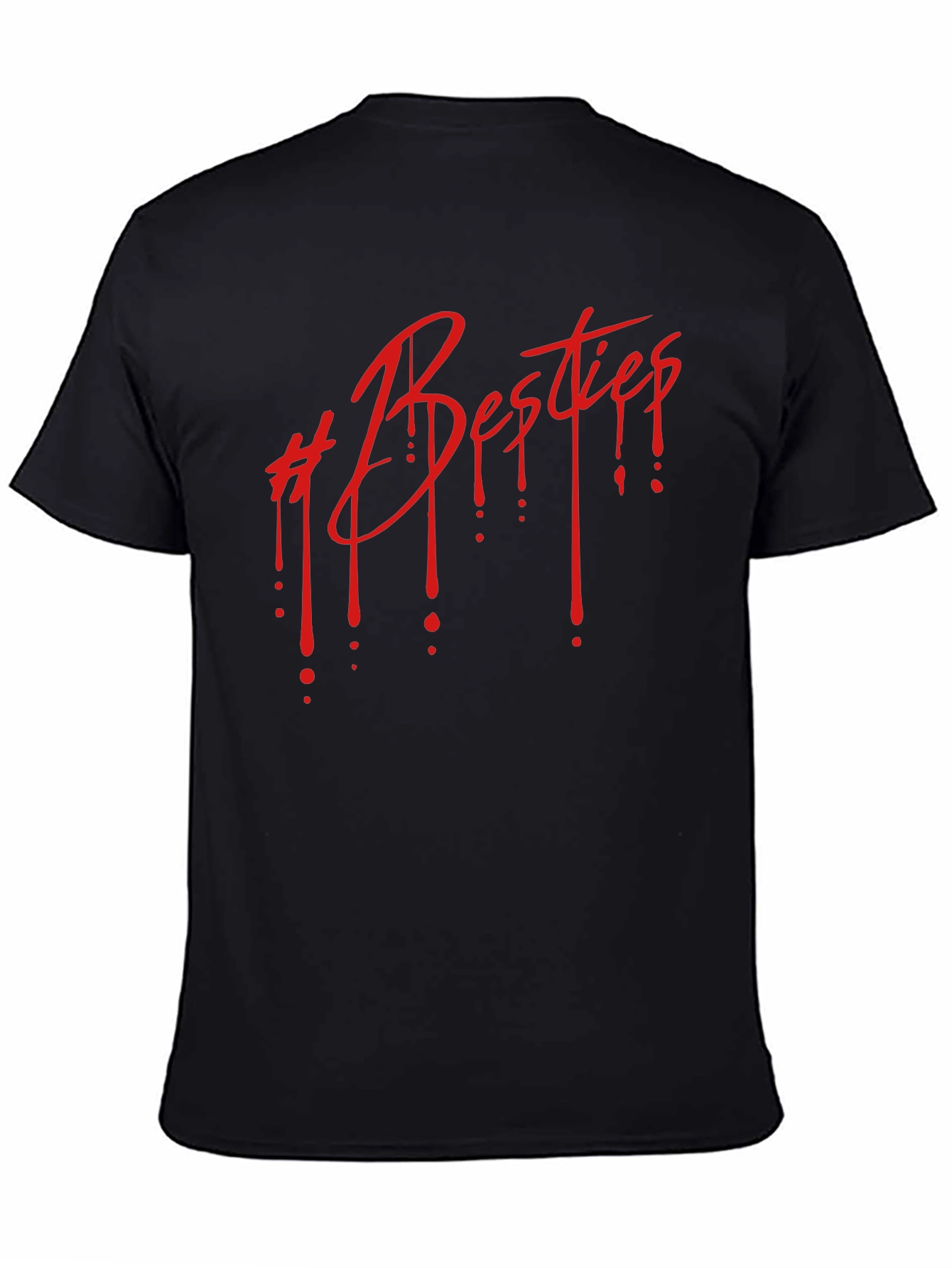 Besties Drip Graphic Tee - Black Unisex T-Shirt