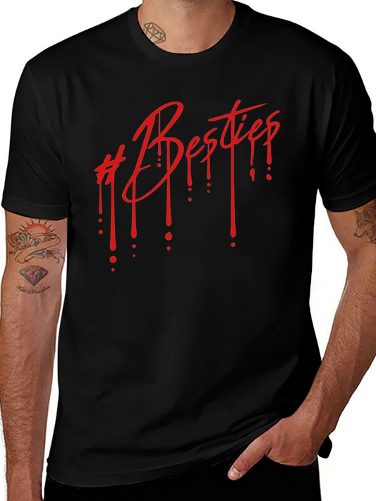 Besties Drip Graphic Tee - Black Unisex T-Shirt