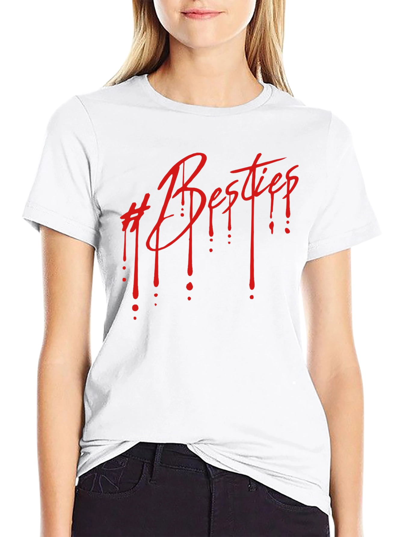 Besties Drip Graphic Tee - Black Unisex T-Shirt