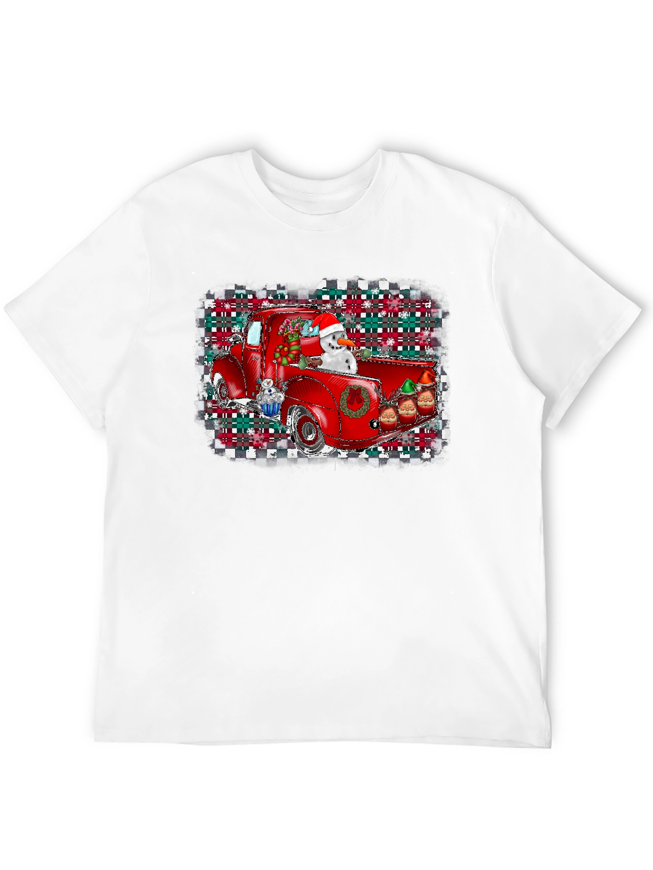 Festive Red Truck Christmas T-Shirt