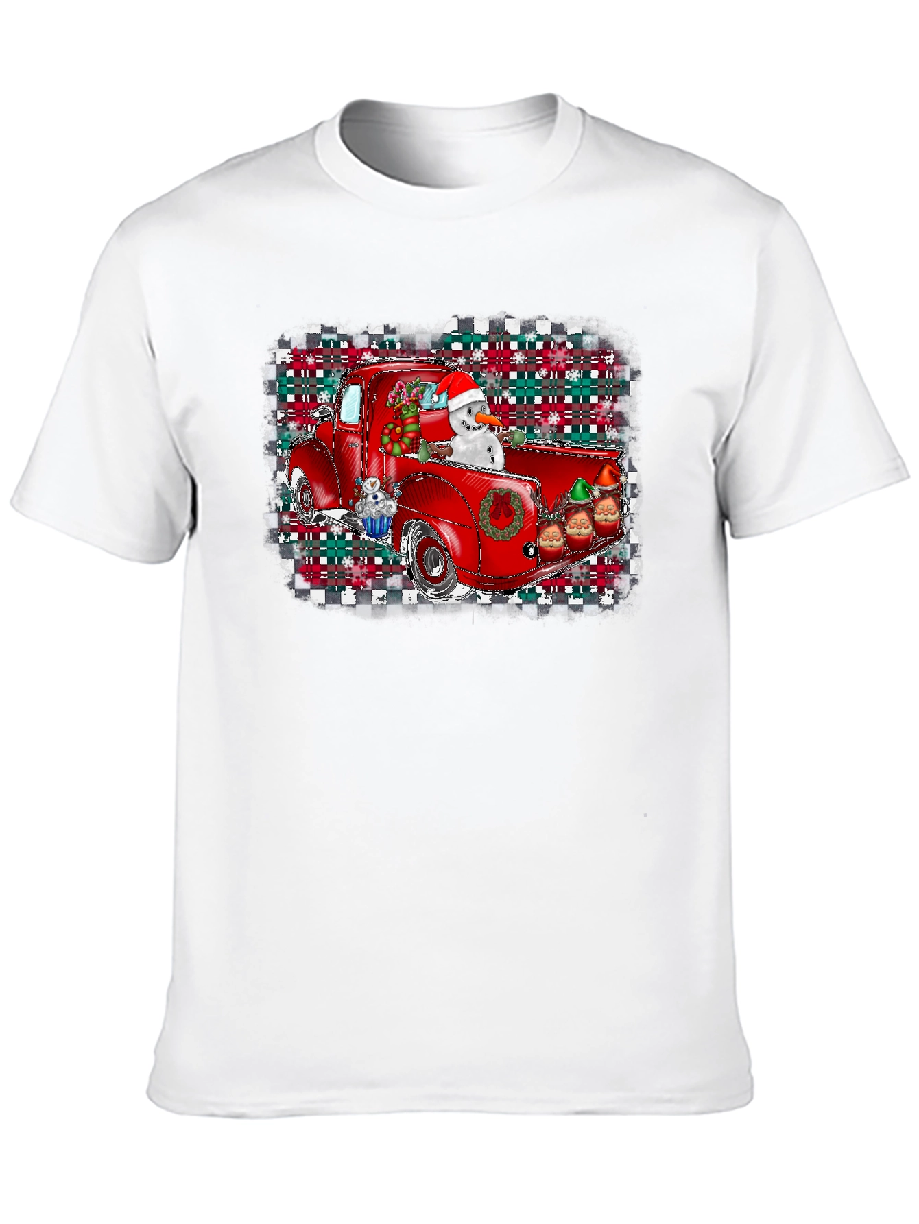 Festive Red Truck Christmas T-Shirt