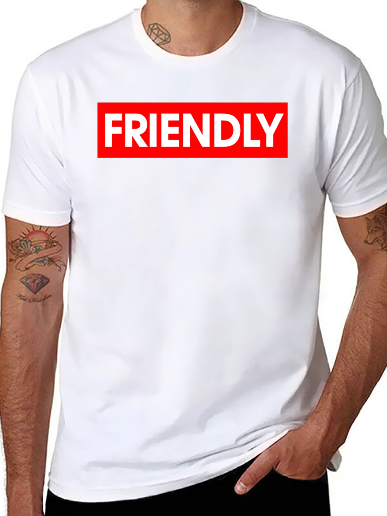 Friendly Graphic Tee - Black