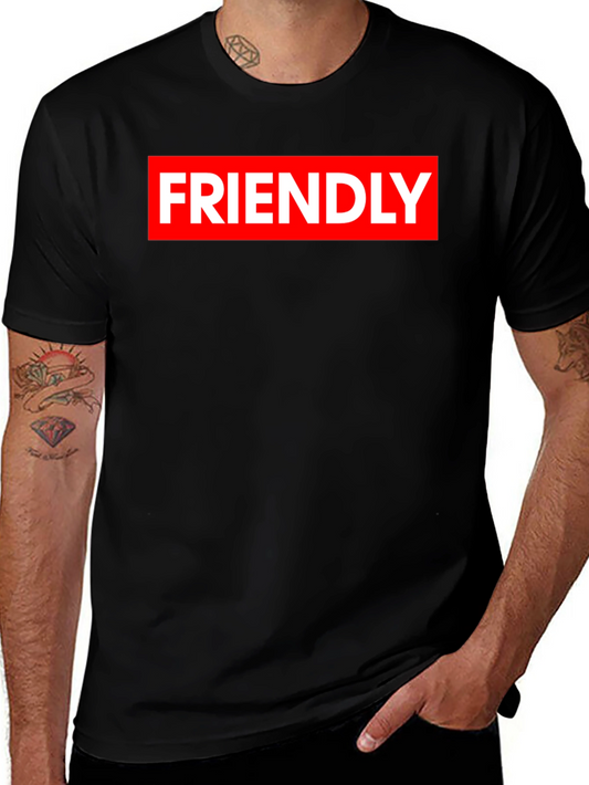 Friendly Graphic Tee - Black