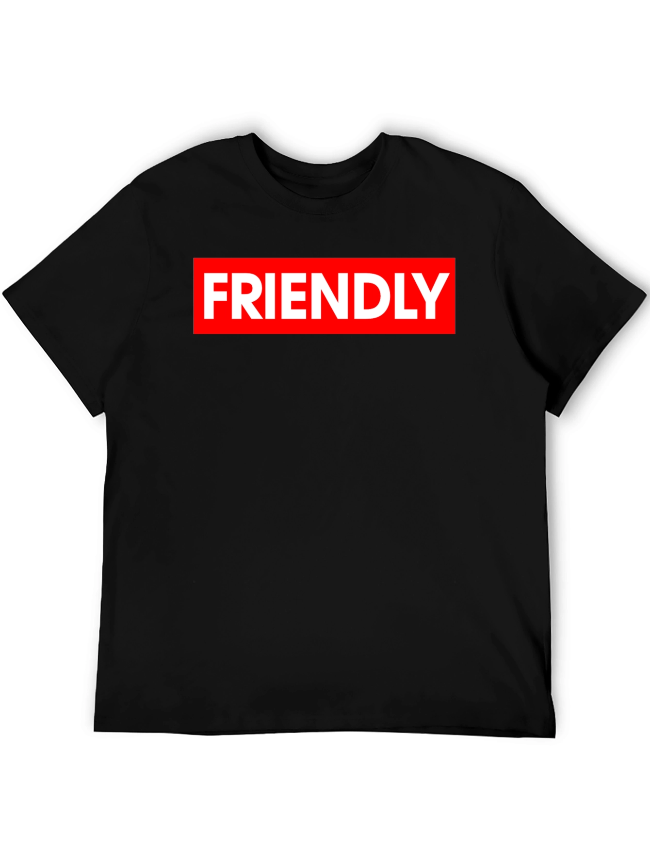 Friendly Graphic Tee - Black