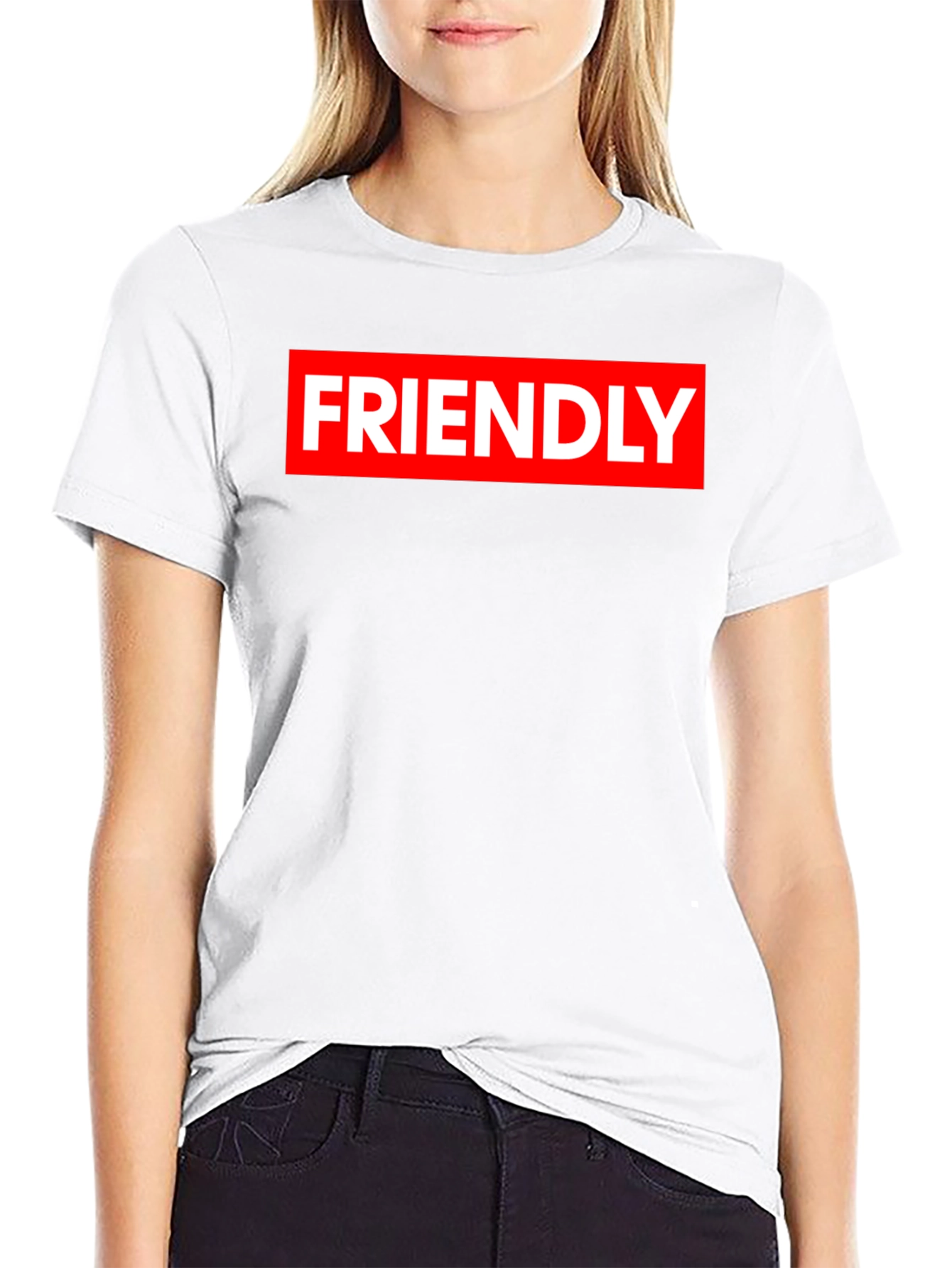 Friendly Graphic Tee - Black