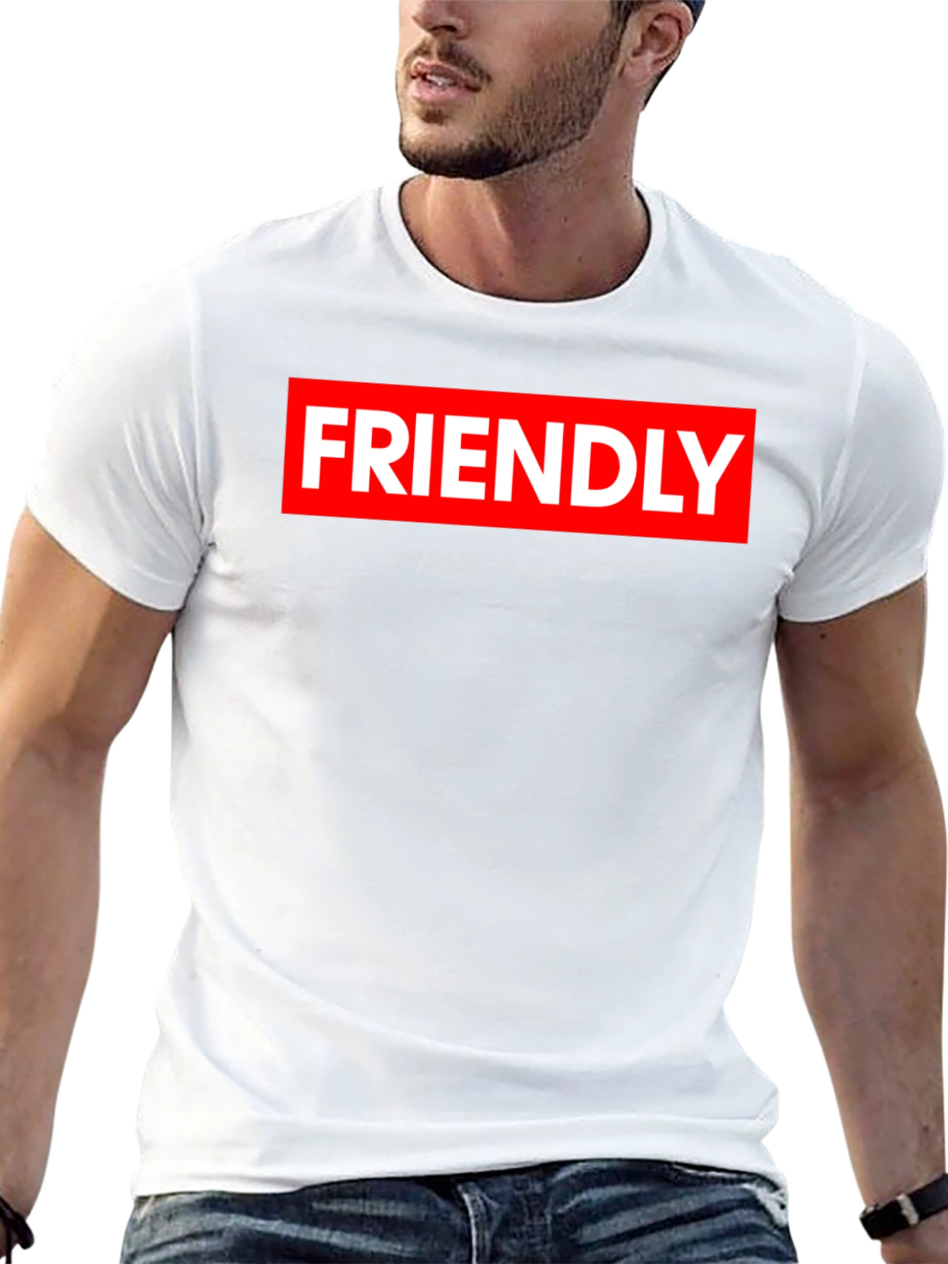 Friendly Graphic Tee - Black