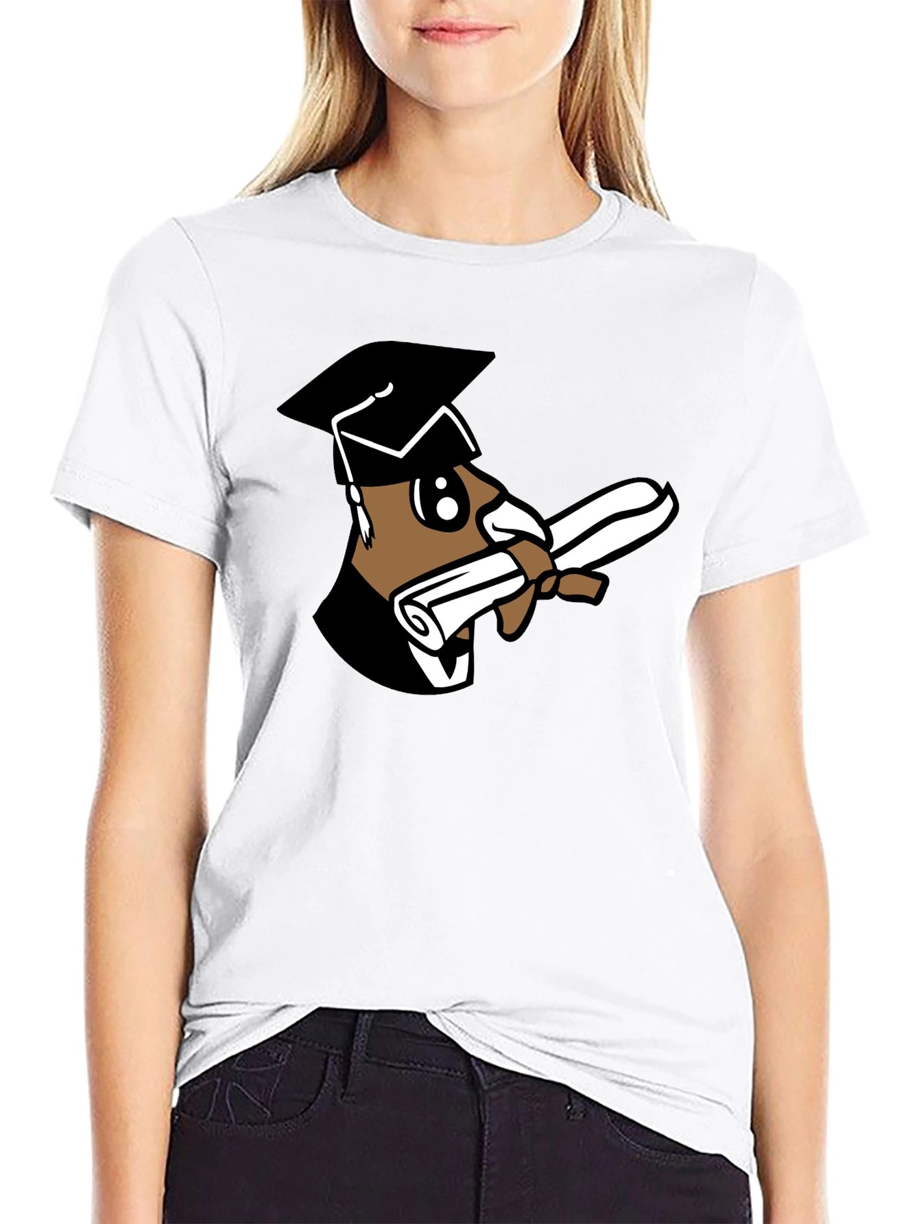 Graduation Bear Black T-Shirt