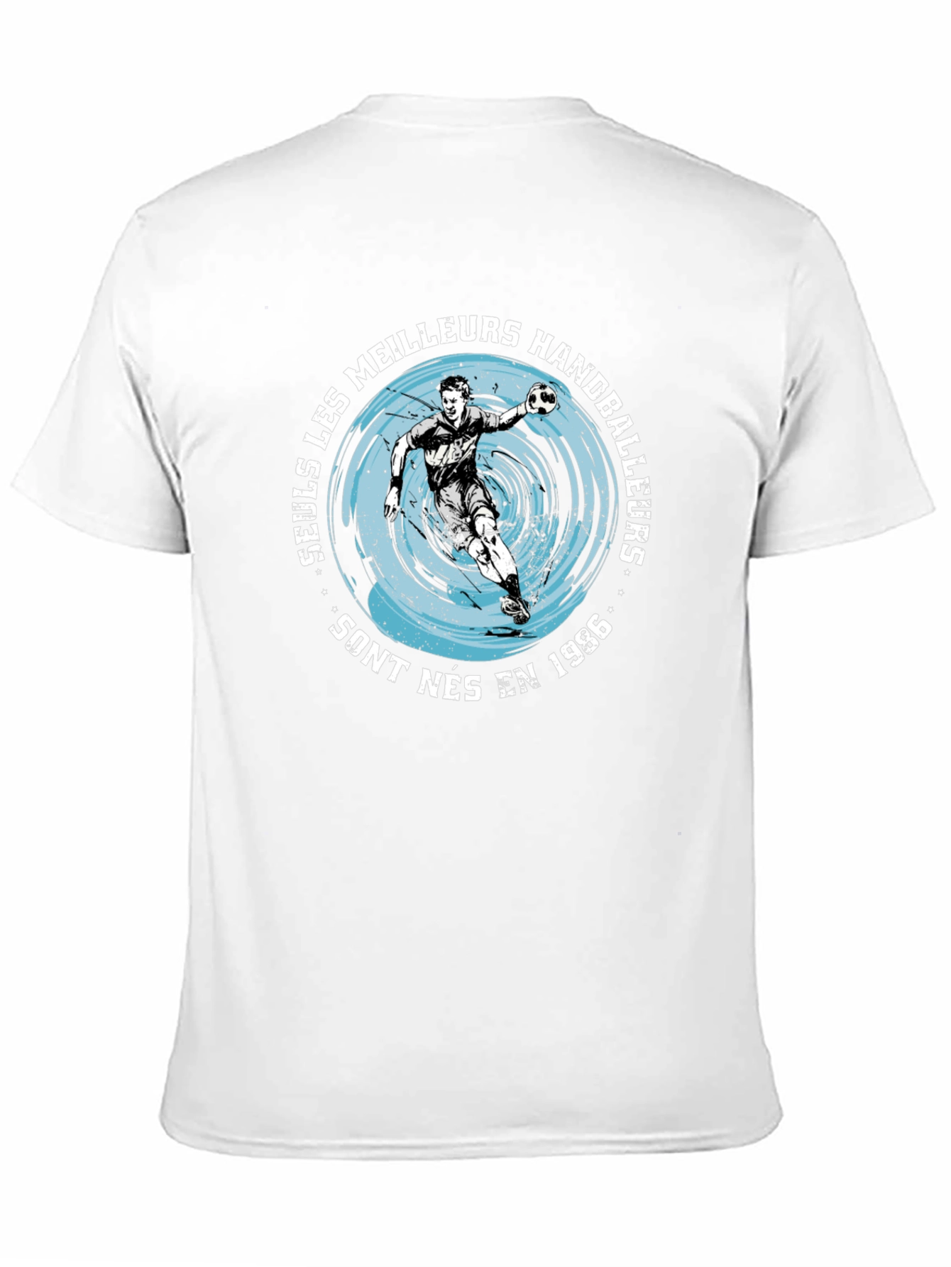 Handball Player Graphic T-Shirt - Born in 1986