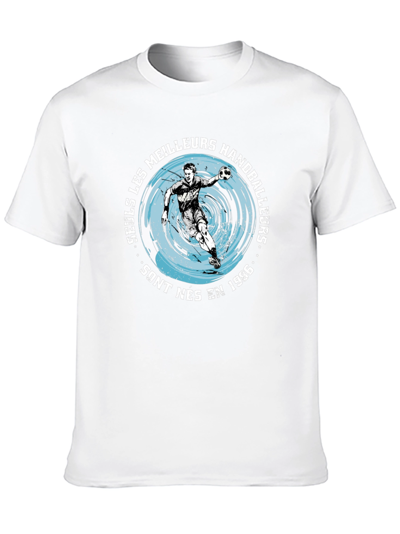 Handball Player Graphic T-Shirt - Born in 1986