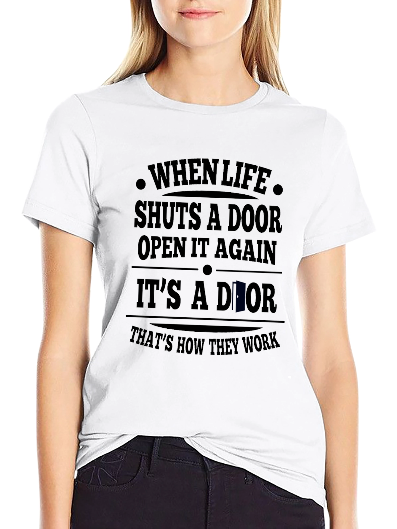 Humorous Door Graphic Tee