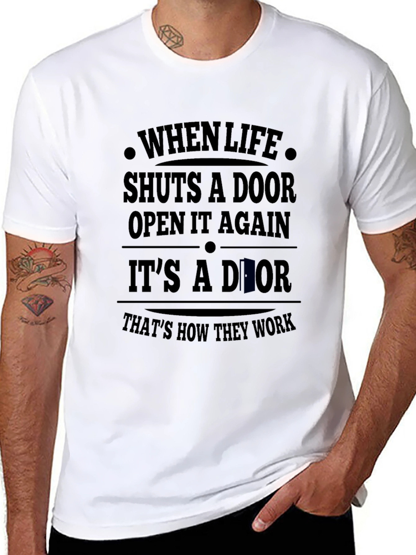 Humorous Door Graphic Tee