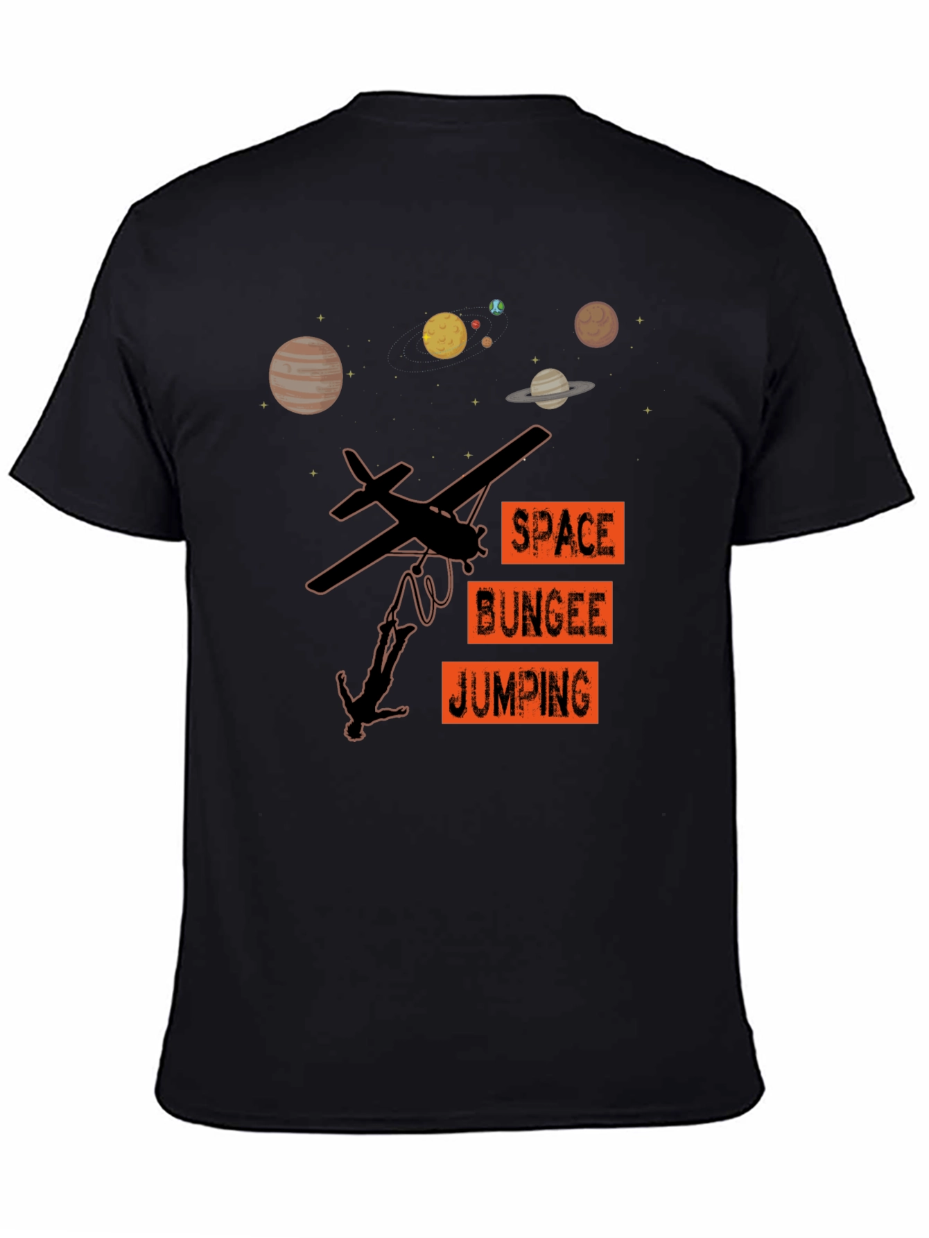 Space Bungee Jumping Graphic T-Shirt