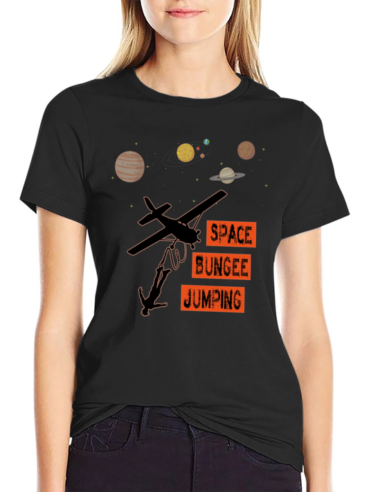 Space Bungee Jumping Graphic T-Shirt
