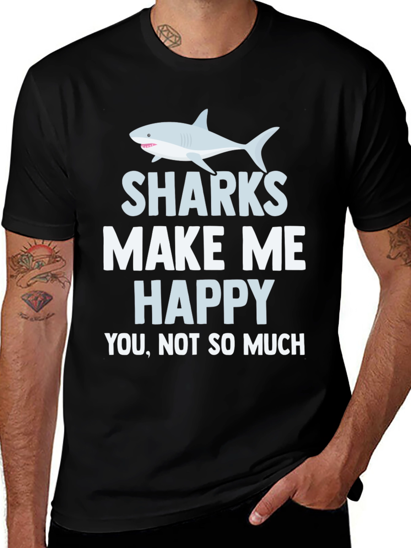 Sharks Make Me Happy T-Shirt