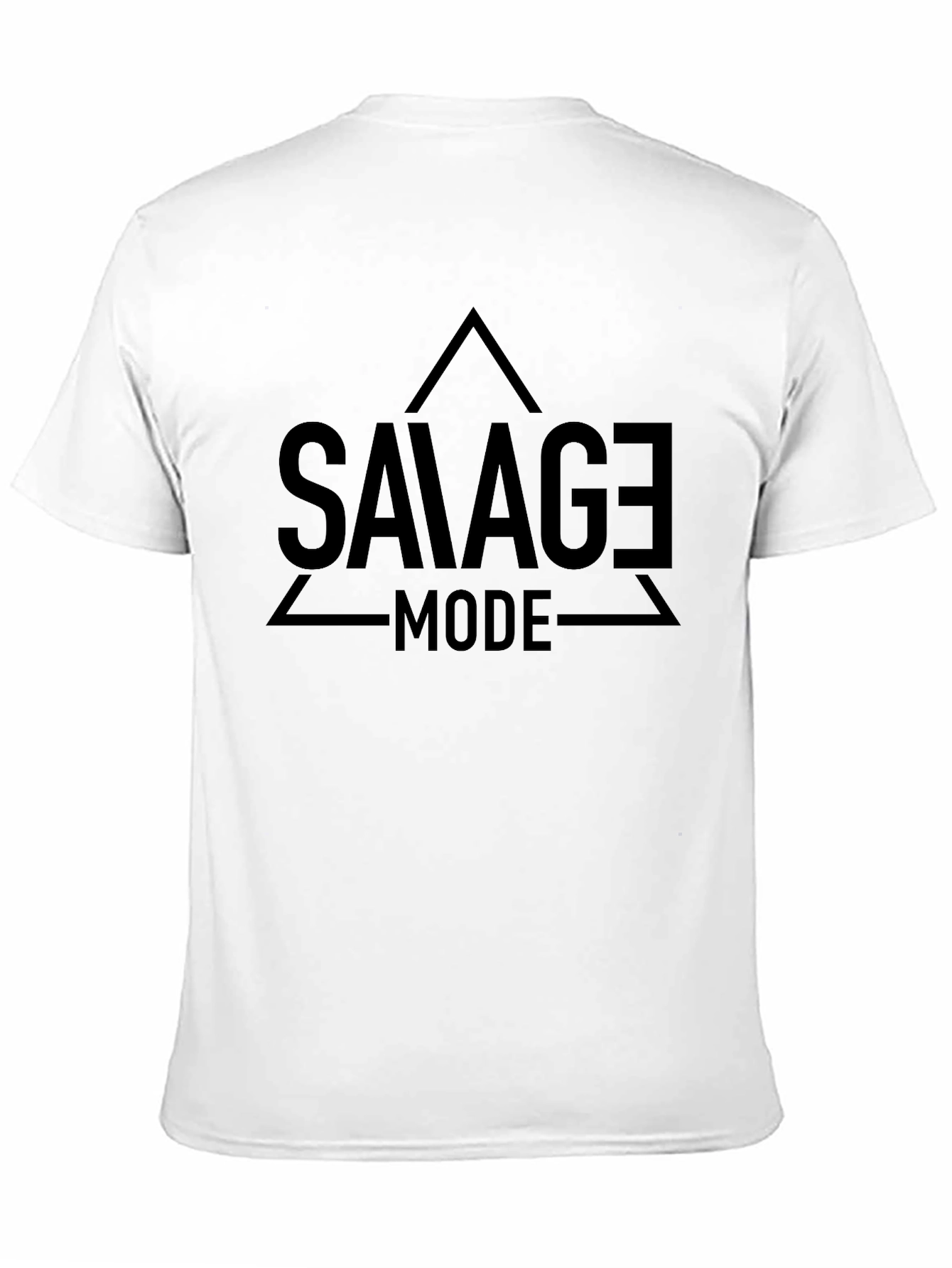 Savage Mode Black Graphic Tee - Mens Casual T-Shirt
