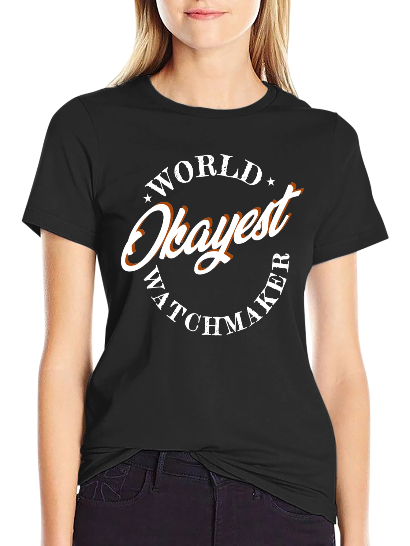World Okayest Watchmaker T-Shirt - Funny Graphic Tee