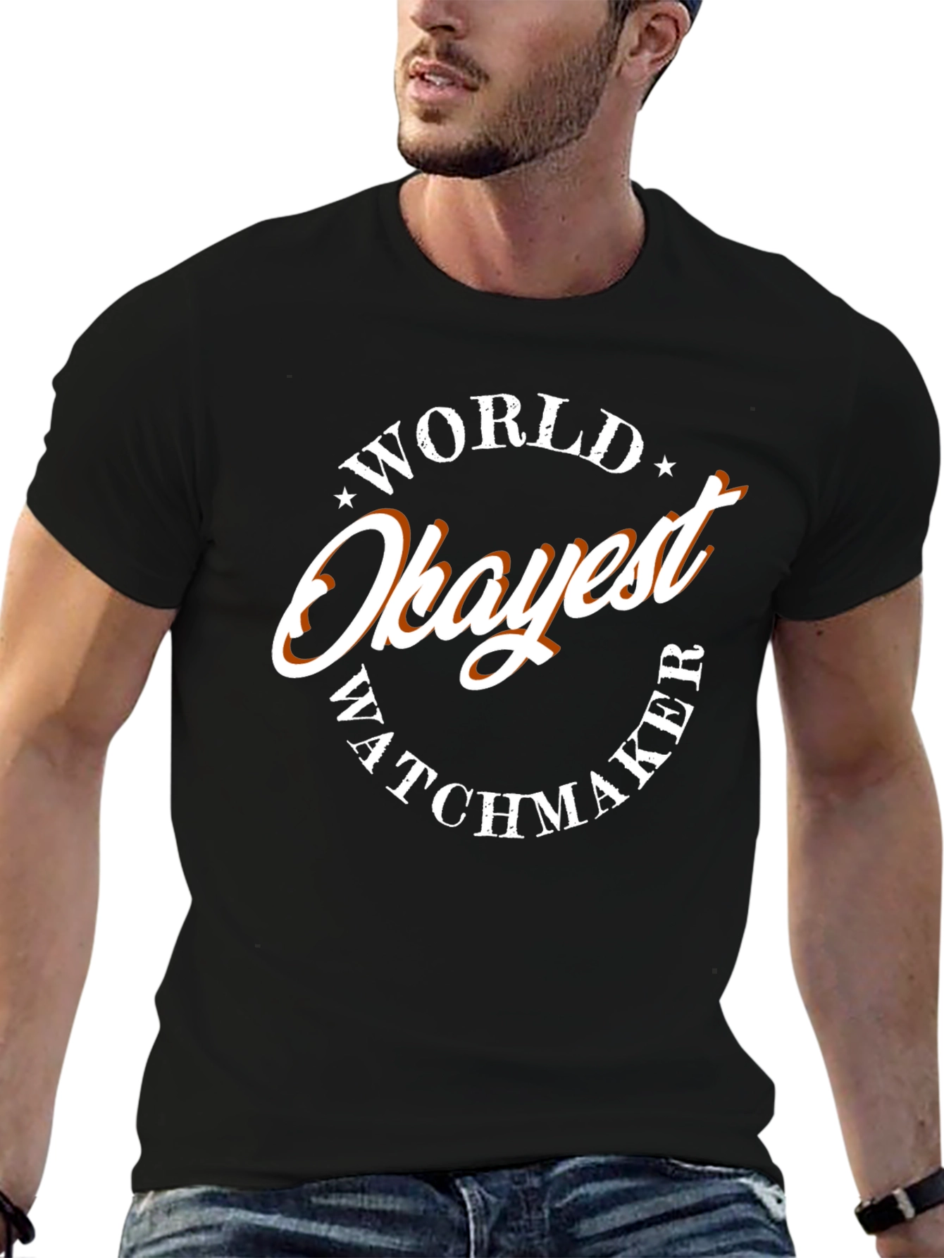 World Okayest Watchmaker T-Shirt - Funny Graphic Tee