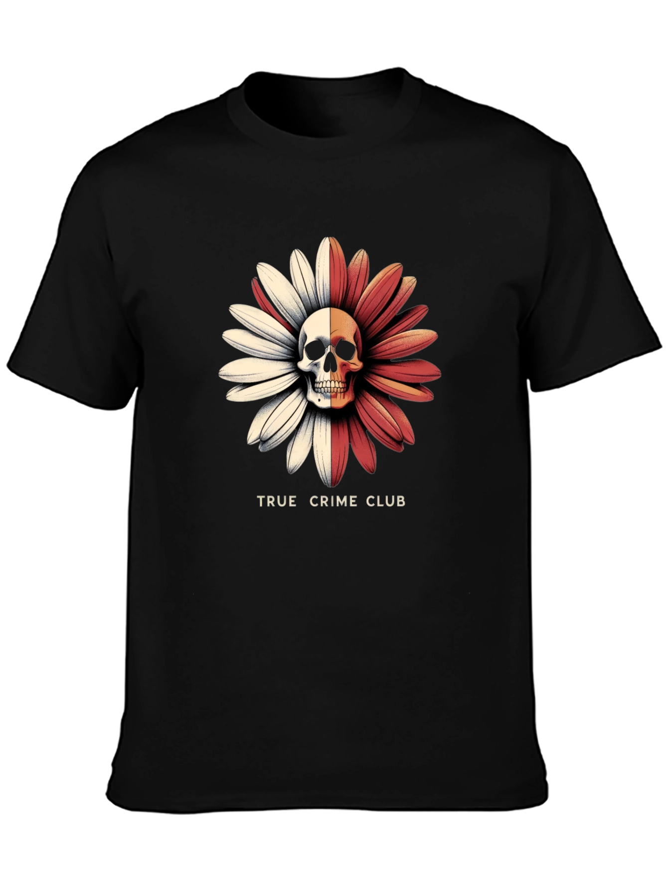 True Crime Club Skull Daisy Graphic Tee