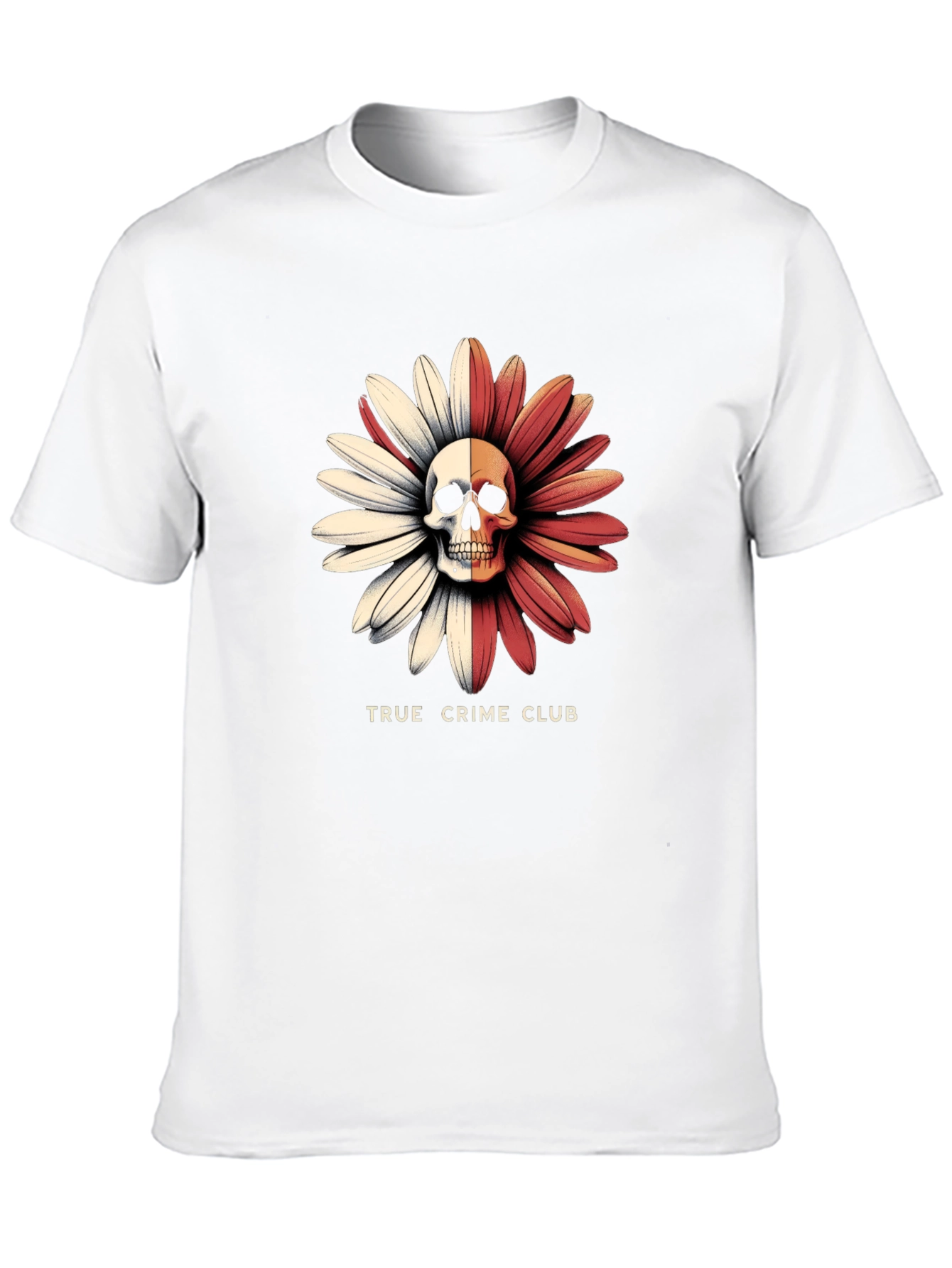 True Crime Club Skull Daisy Graphic Tee