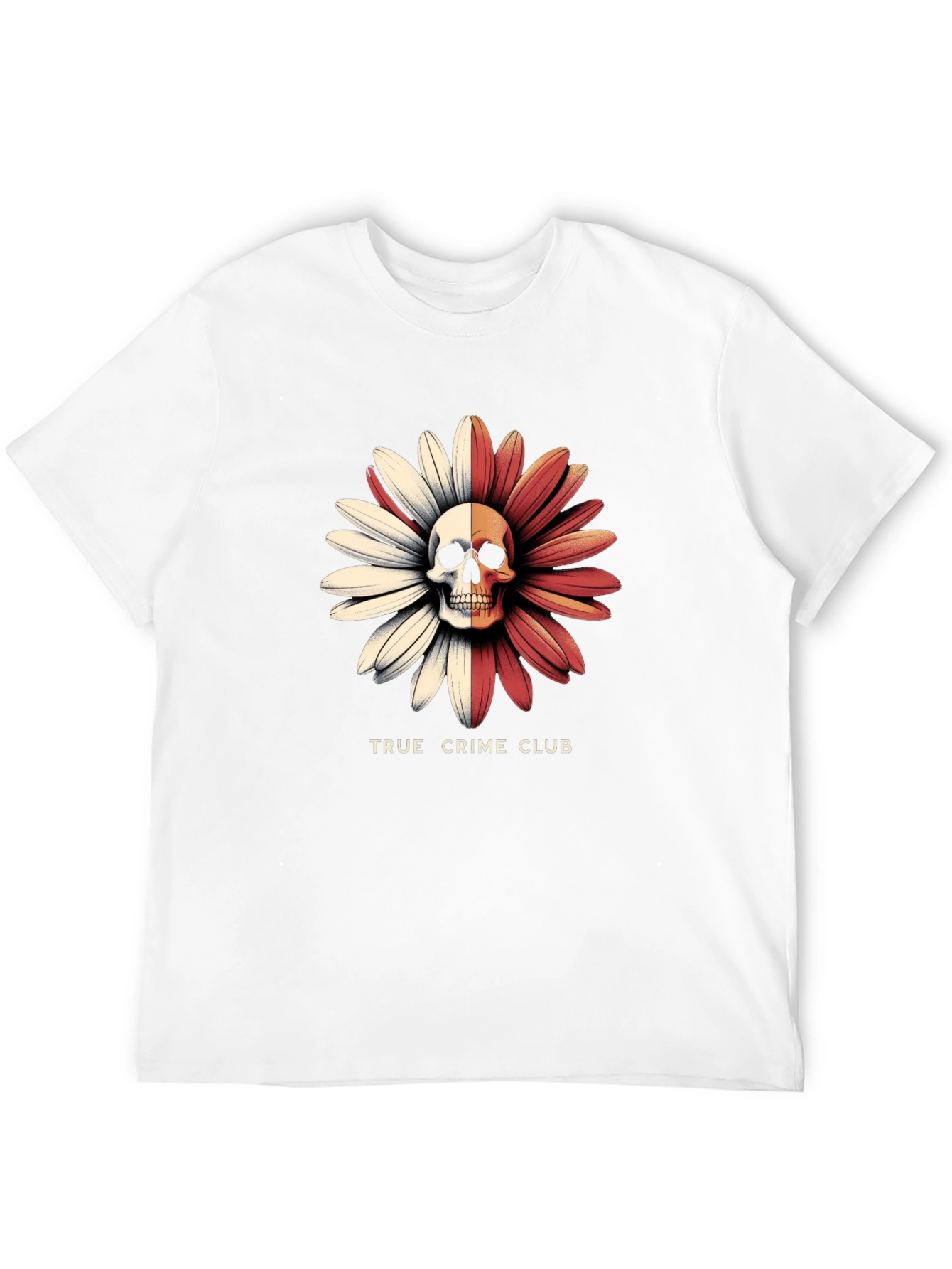 True Crime Club Skull Daisy Graphic Tee