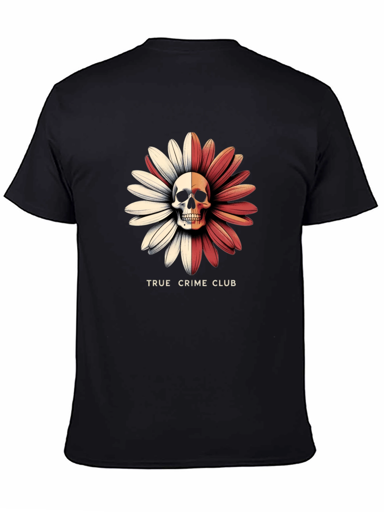 True Crime Club Skull Daisy Graphic Tee
