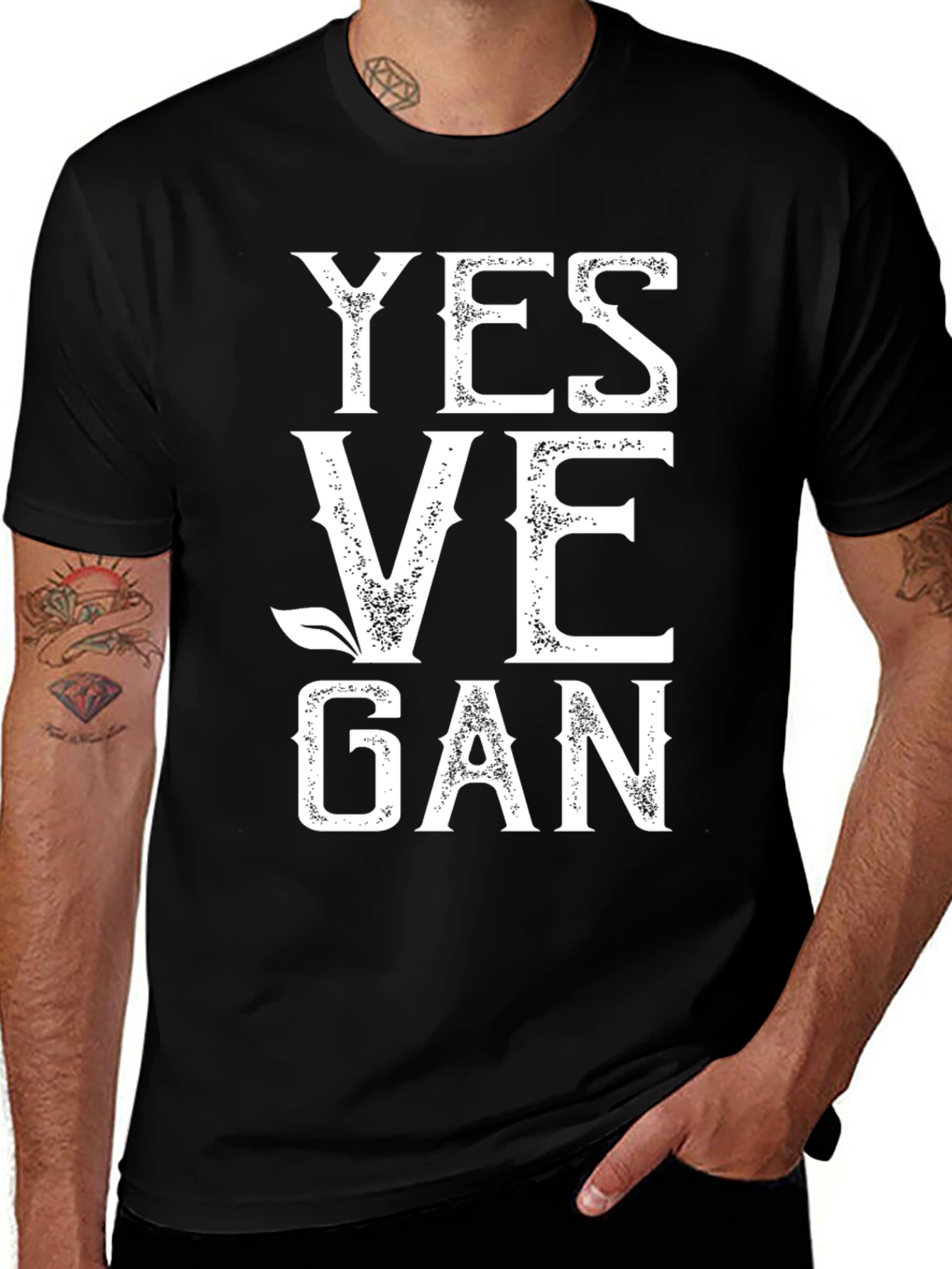 Yes Vegan T-Shirt - Plant Based Lifestyle Tee