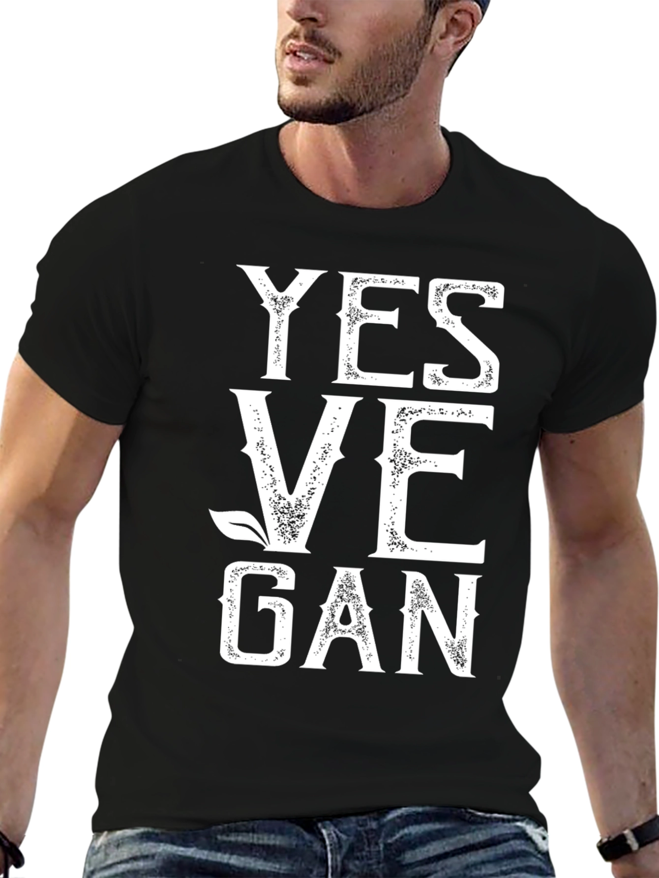 Yes Vegan T-Shirt - Plant Based Lifestyle Tee