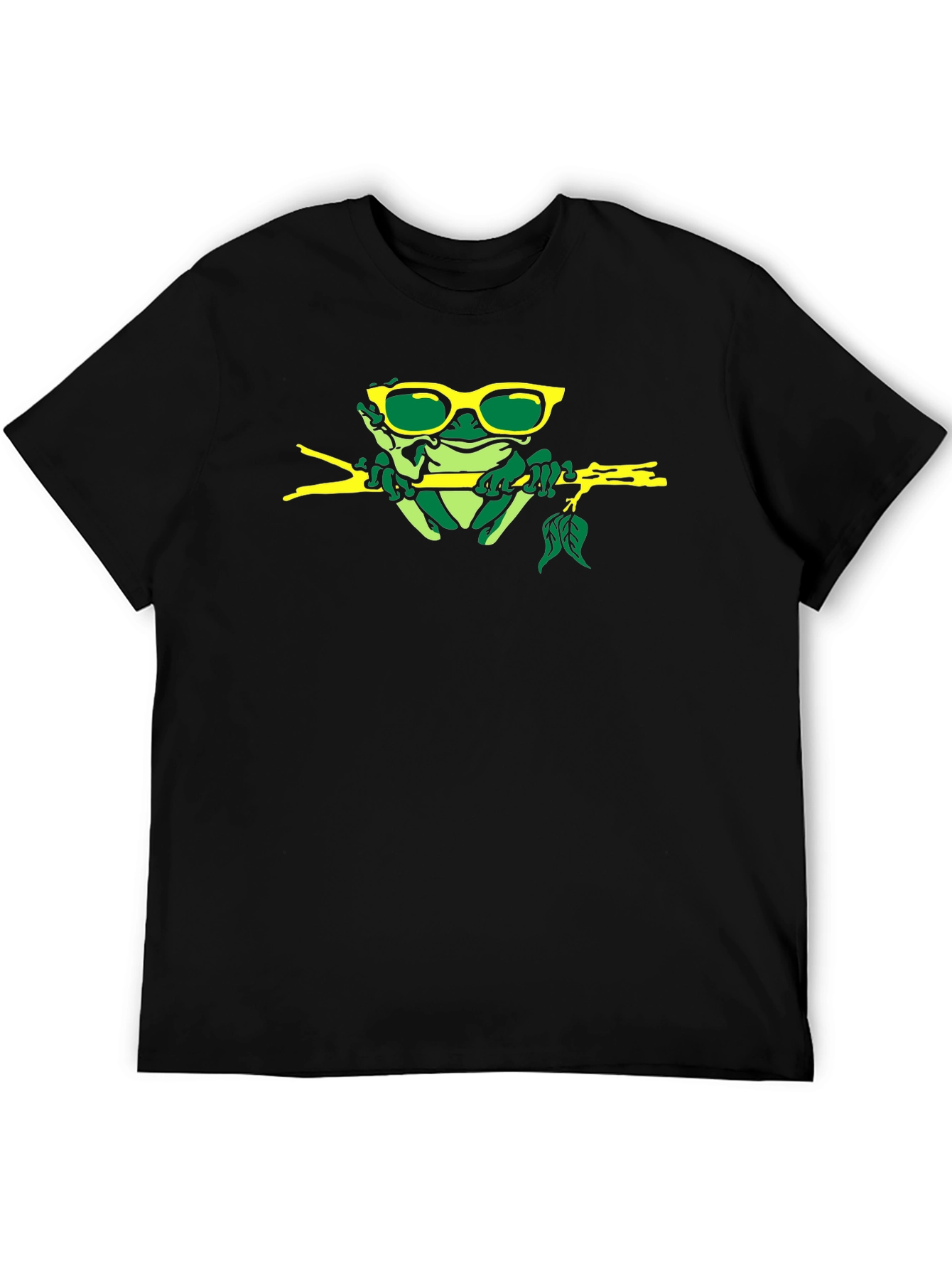 Cool Frog on a Branch Graphic Tee