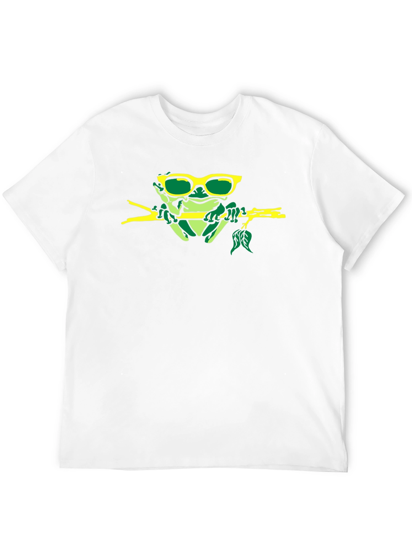Cool Frog on a Branch Graphic Tee