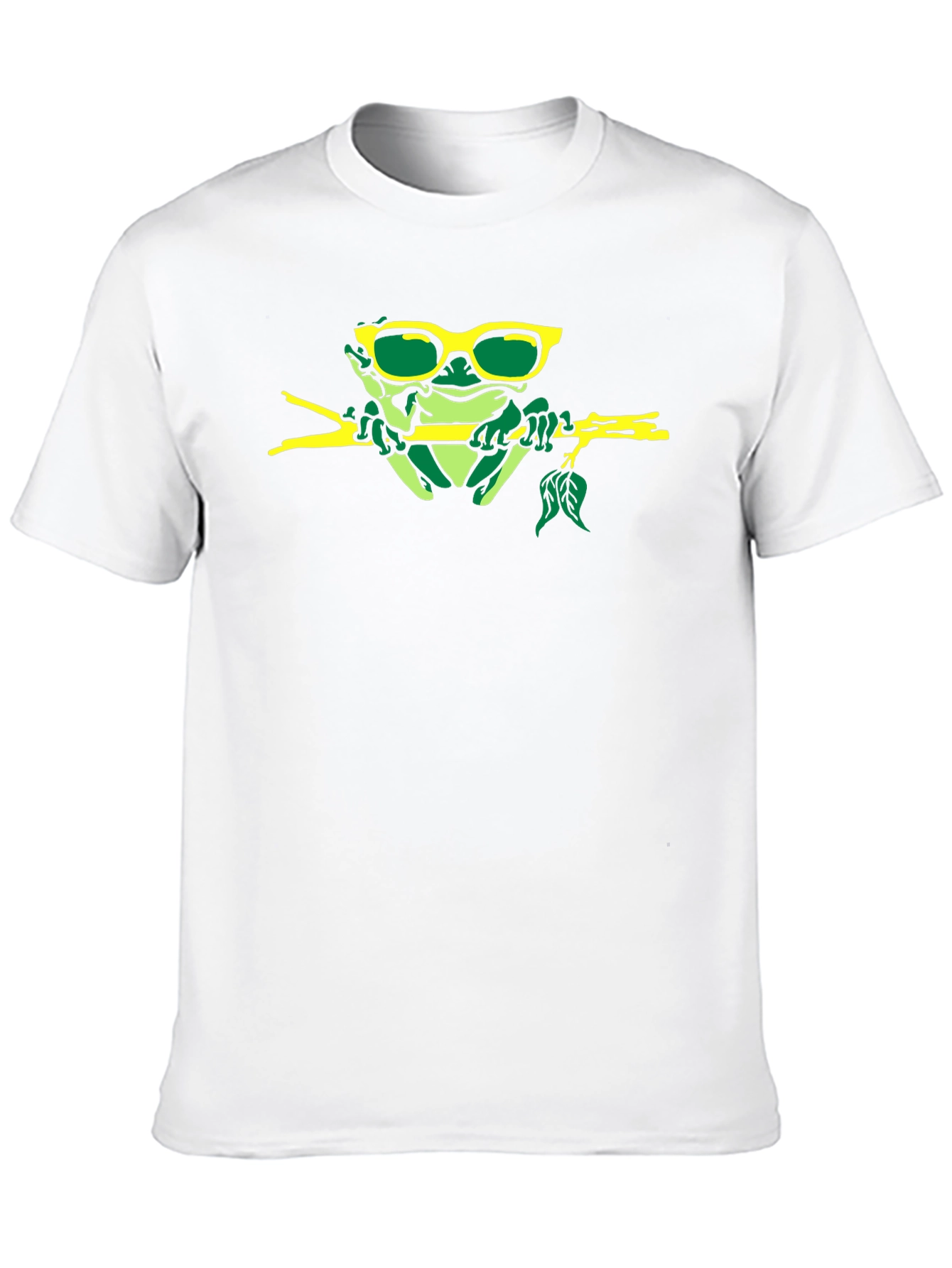 Cool Frog on a Branch Graphic Tee