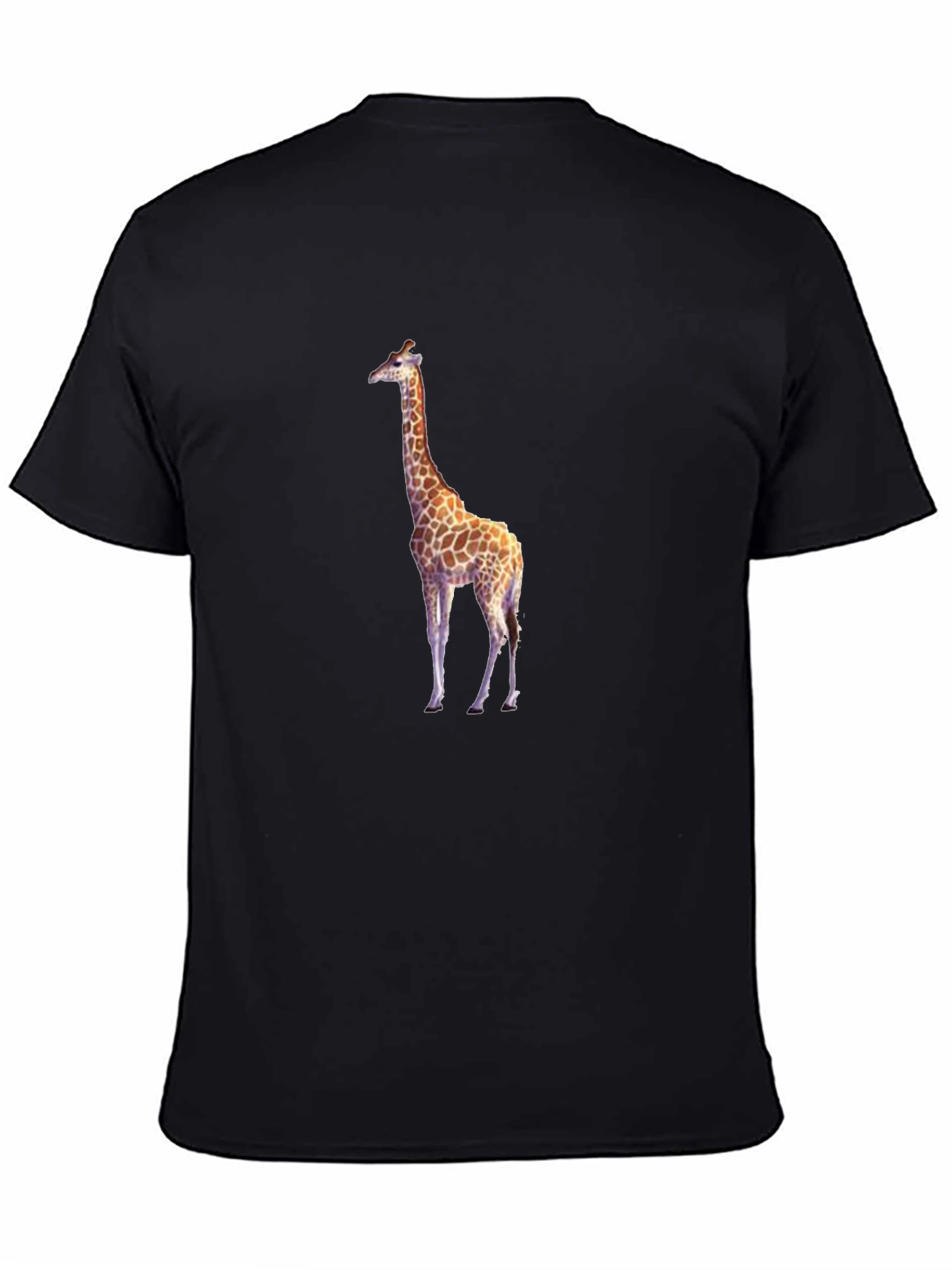 Giraffe Graphic Black T-Shirt
