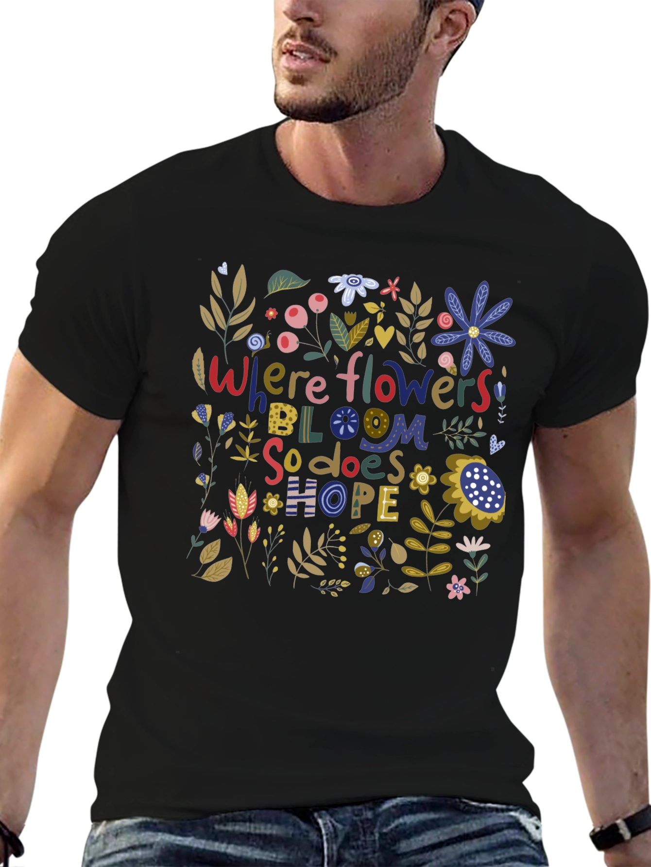 Floral Hope Graphic Tee - Where Flowers Bloom