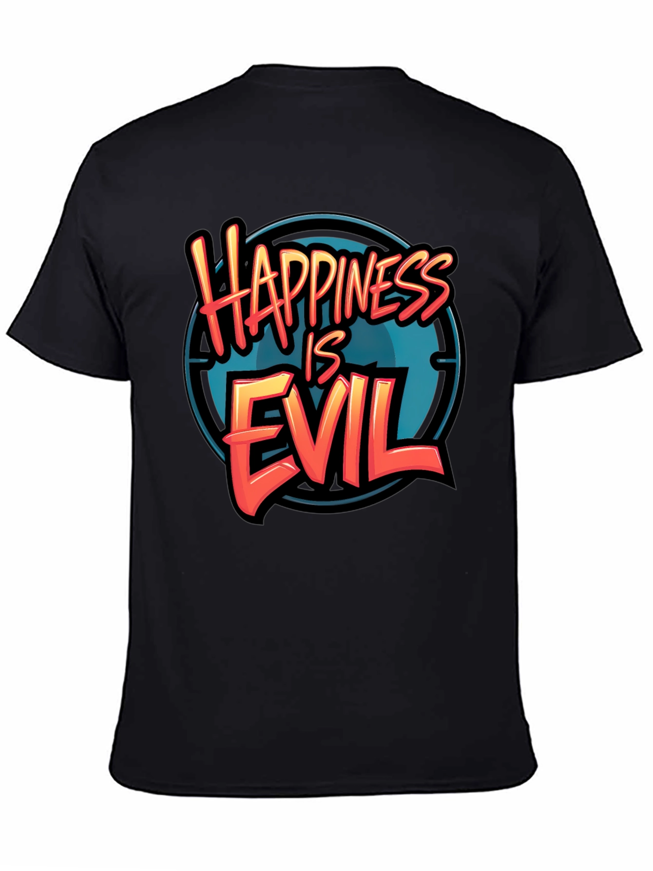 Happiness is Evil T-Shirt - Graphic Tee