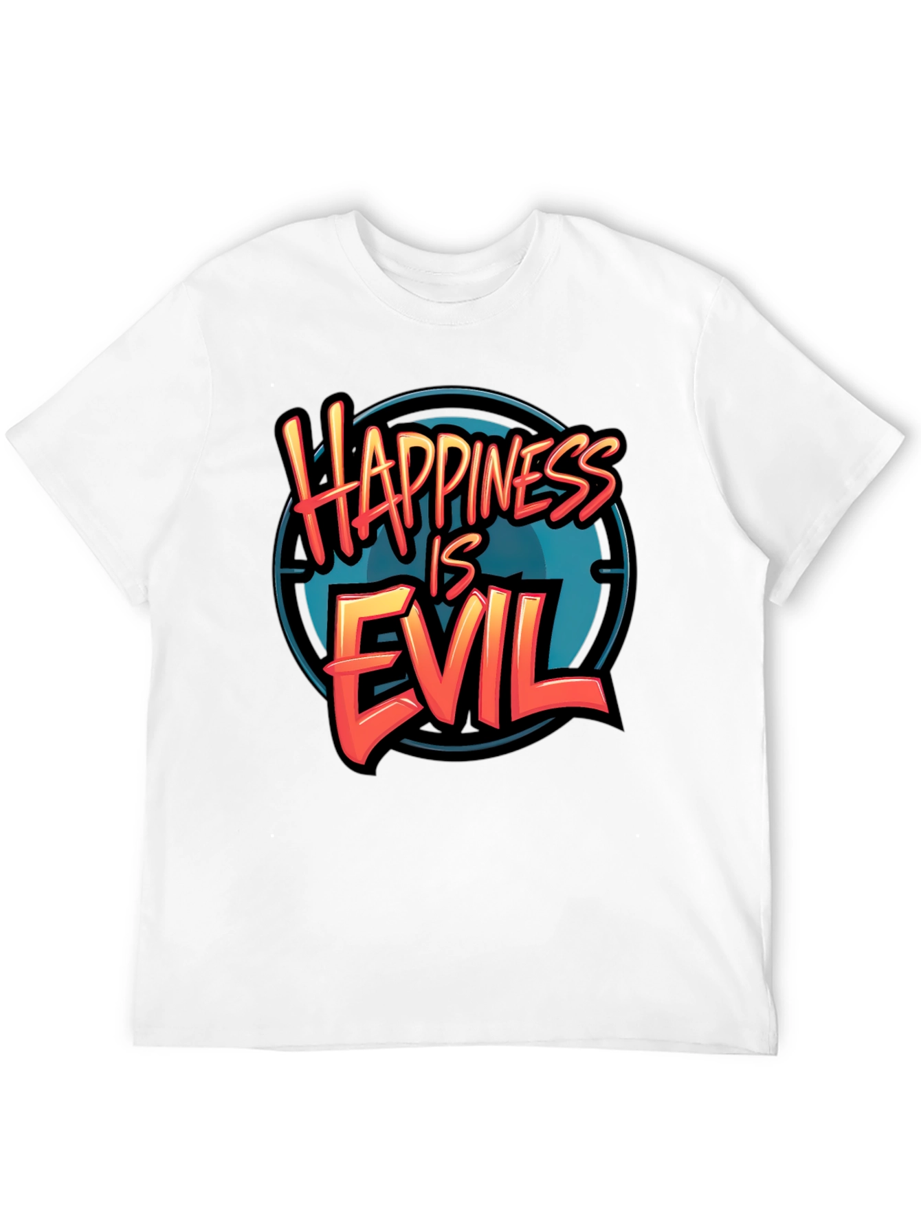 Happiness is Evil T-Shirt - Graphic Tee