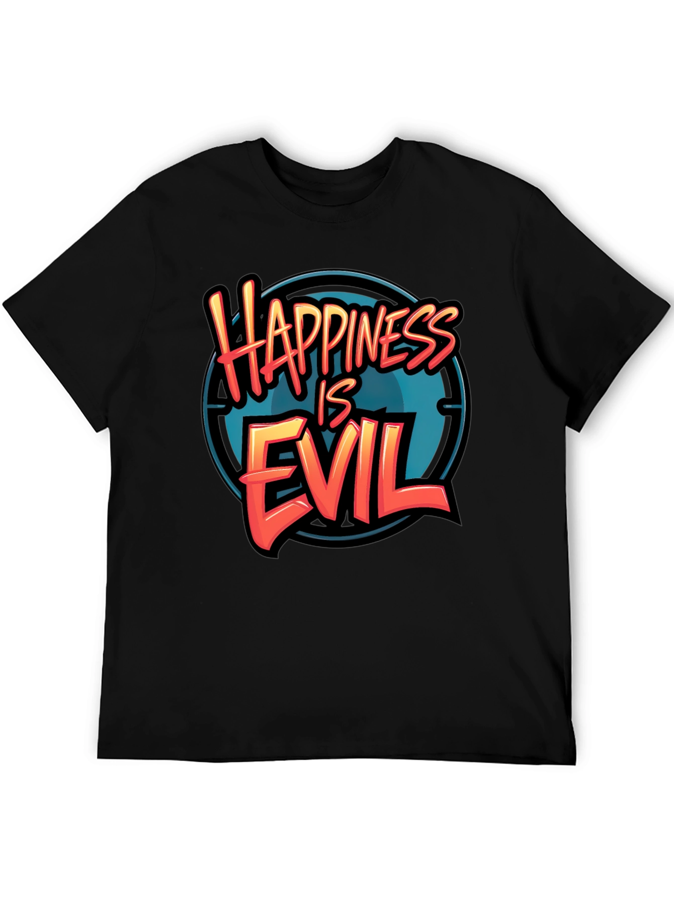 Happiness is Evil T-Shirt - Graphic Tee