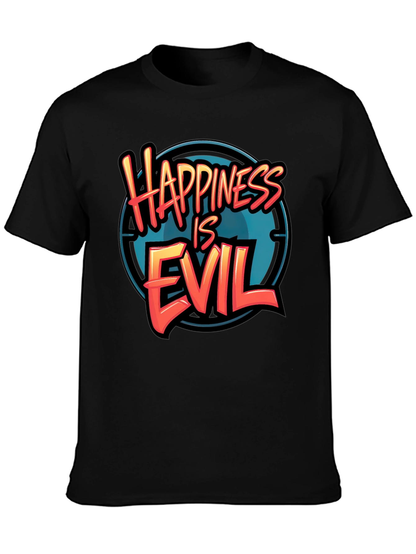 Happiness is Evil T-Shirt - Graphic Tee