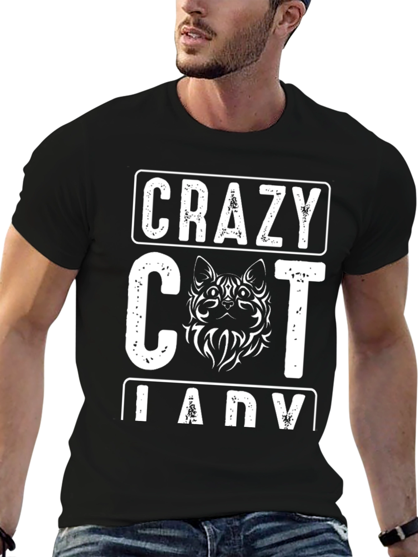 Crazy Cat Lady T-Shirt - Novelty Graphic Tee