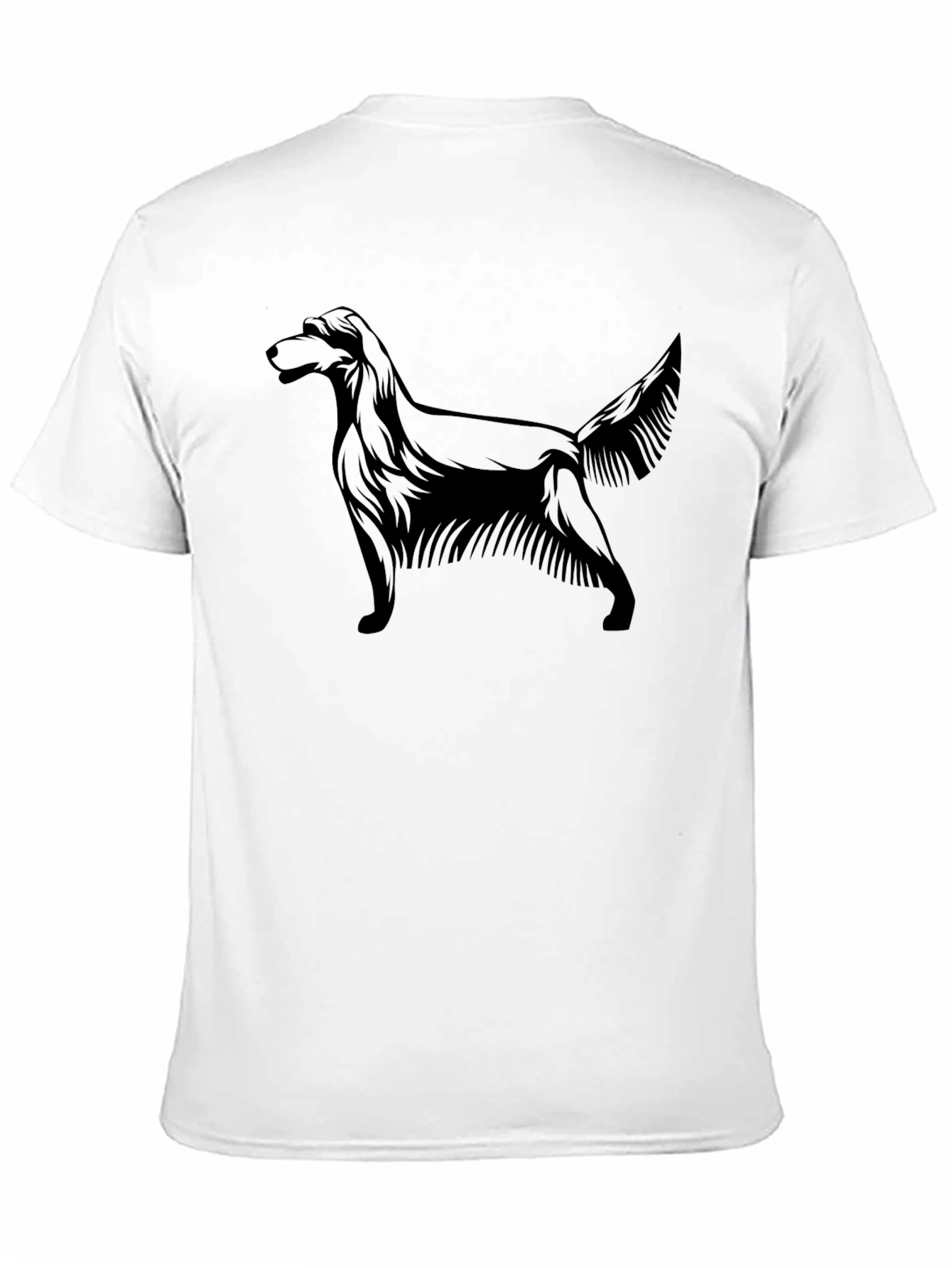 Black Dog Silhouette Graphic T-Shirt - Mens