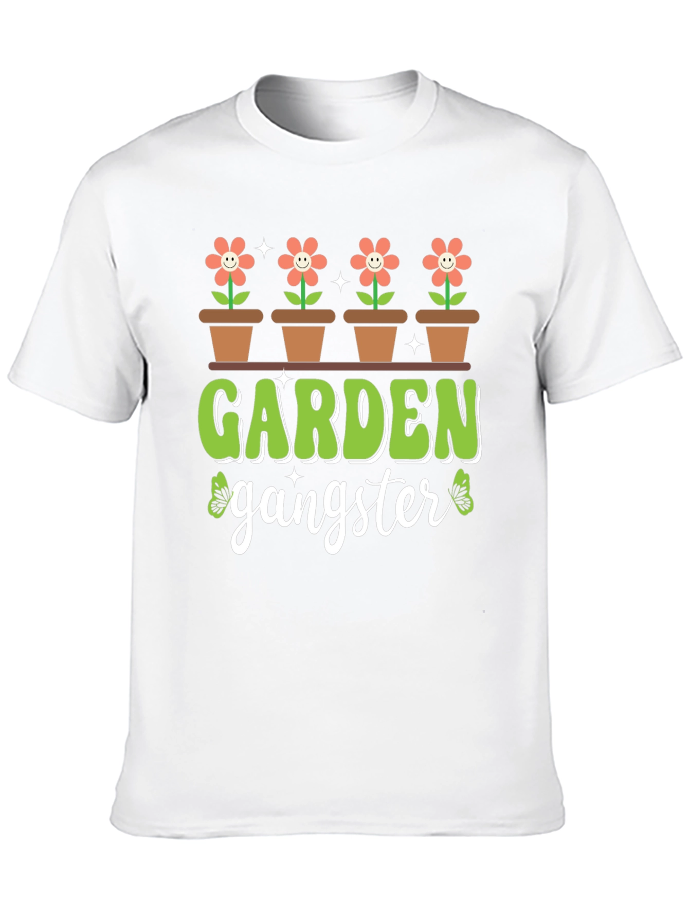 Garden Gangster T-Shirt - Floral Design