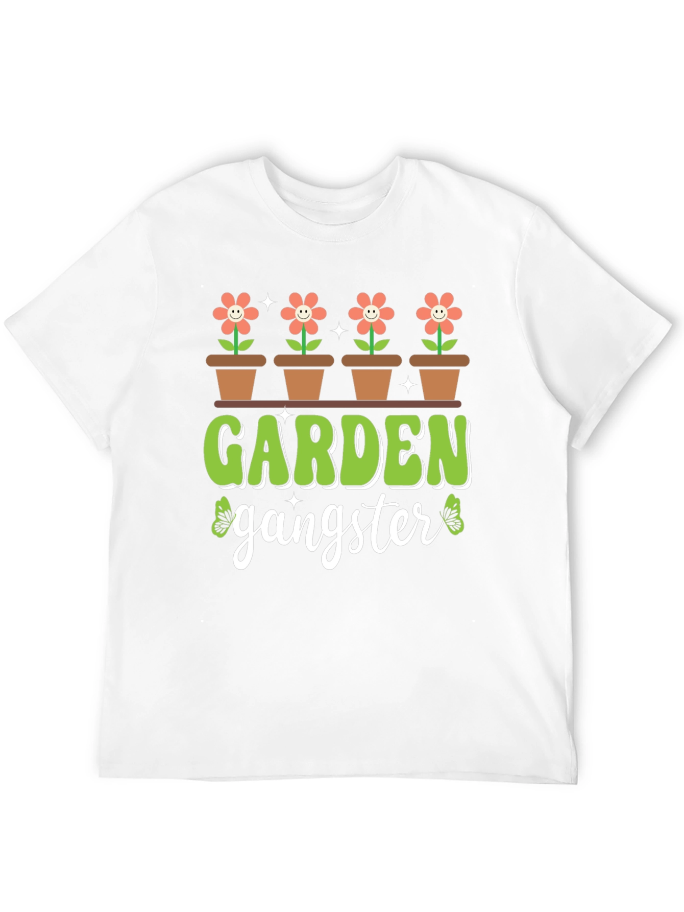 Garden Gangster T-Shirt - Floral Design