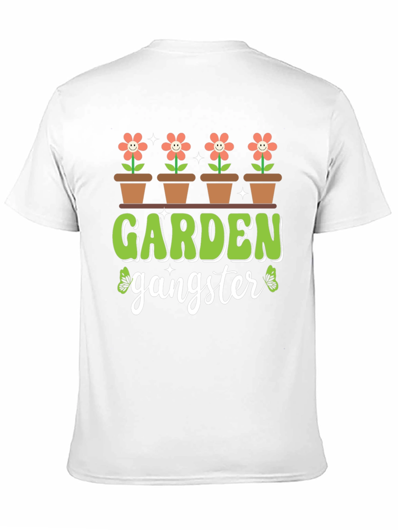 Garden Gangster T-Shirt - Floral Design