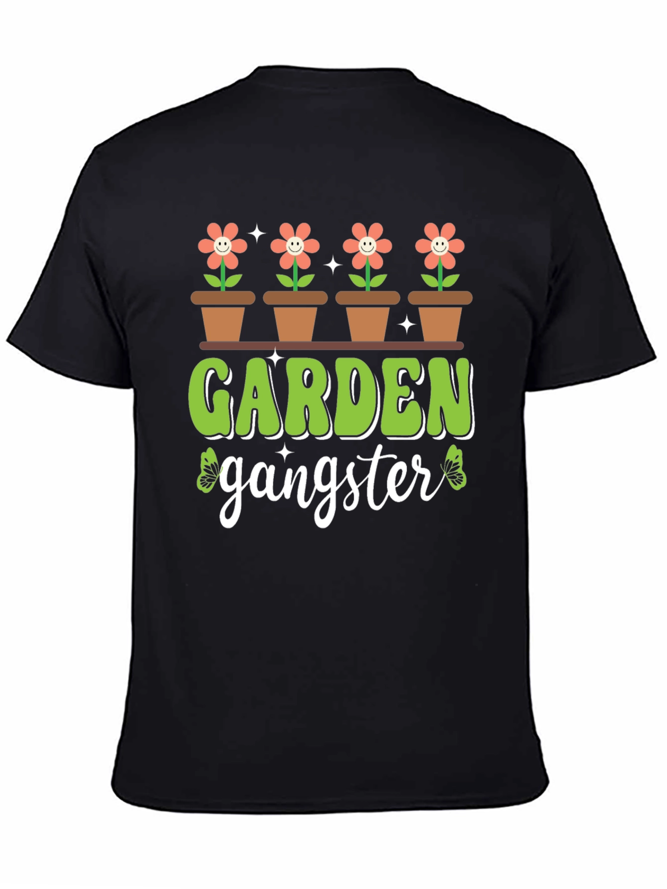 Garden Gangster T-Shirt - Floral Design