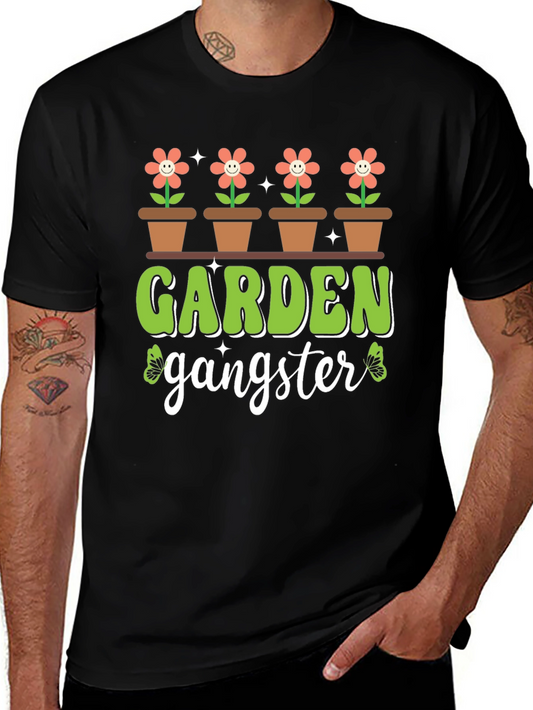 Garden Gangster T-Shirt - Floral Design