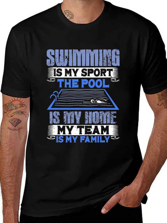 Swimming Is My Sport T-Shirt - Pool Swimmer Family Tee