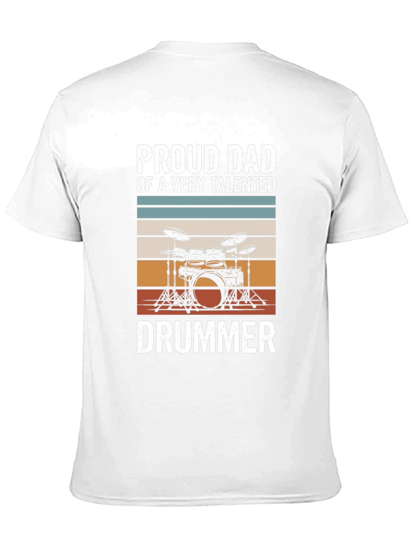 Proud Dad Drummer T-Shirt - Musical Parent Tee